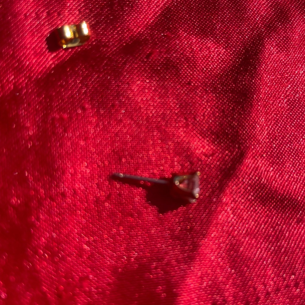 Lab simulated diamond earring - Picture 6 of 11